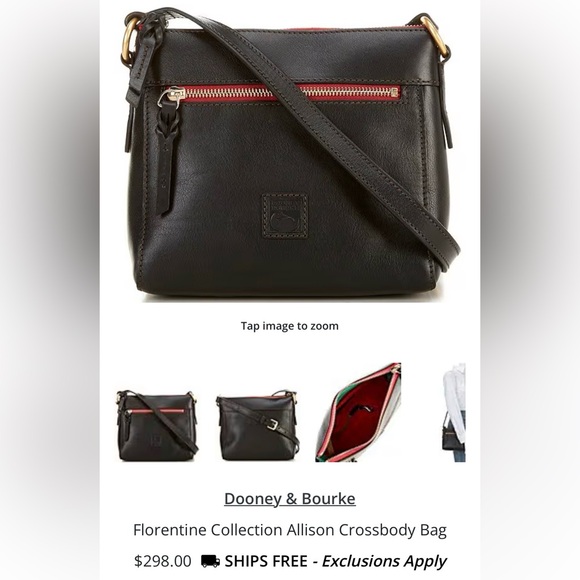 Dooney & Bourke Florentine Collection Allison Crossbody Bag - Picture 14 of 16